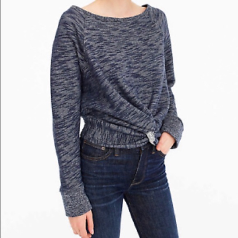 J Crew Twist Front Sweatshirt